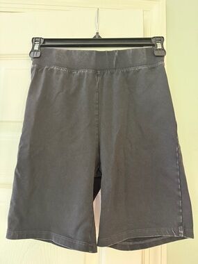 LA Biz Black Athletic Biker Shorts